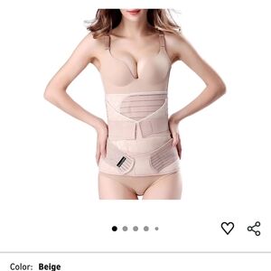NWT Postpartum Belt Support Wrap Large Beige